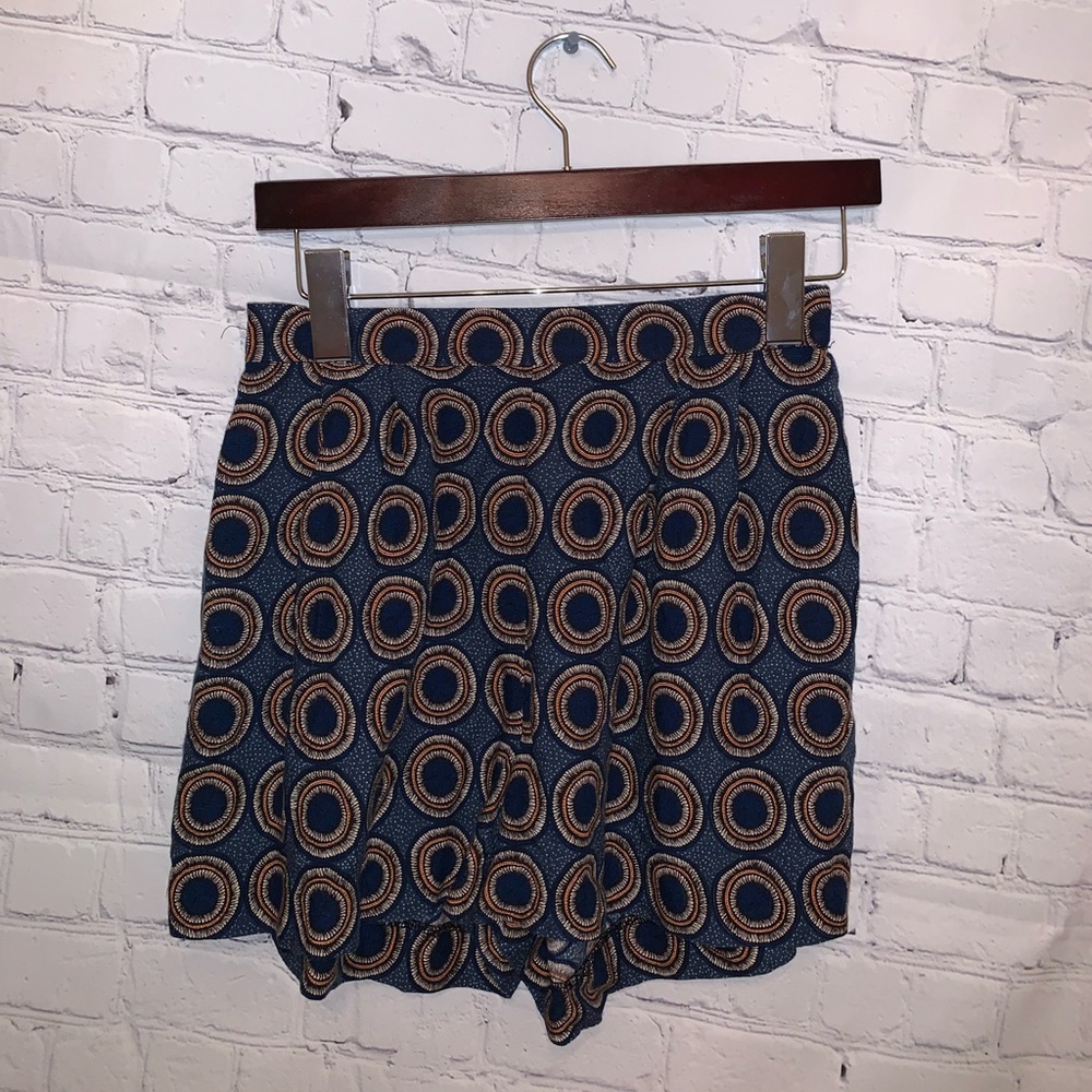 H&M Dark Blue & Orange Circle Shorts size 4 - Picture 1 of 9